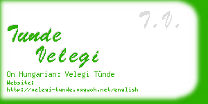 tunde velegi business card